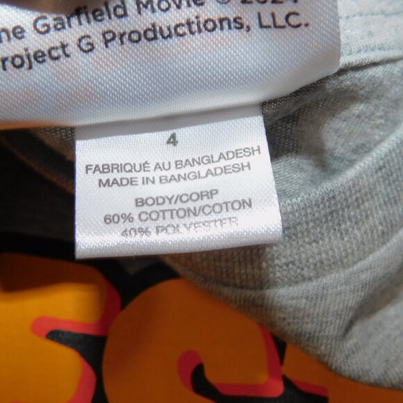 The Garfield Movie BEST BUDS Garfield and Odie Kids 4 Graphic T Shirt - Picture 4 of 6